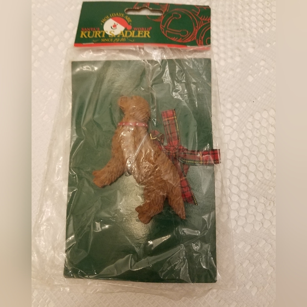 Set of 3 Kurt Adler Dandy Dogs Holiday Christmas Ornaments - Picture 2 of 11